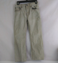 Urban Pipeline Elastic Waist Relaxed Bootcut Khaki 100% Cotton Jeans Size 14 - $13.57