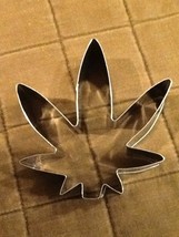 Marijuana Leaf Cookie Cutter- Stainless Steel - Great For The Munchies! - £19.23 GBP