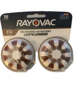 Size 312 Rayovac 16 Pack Hearing Aid Batteries -  EXP 5/26 Or Higher - $10.77