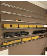 TRAIN SHELVES ( Pack of 10 ) O Gauge Model Railroad Display - Aluminum S... - £383.71 GBP