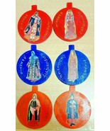 6 Handmade Coasters with Pictures of Women in Armenian Traditional Costumes - $73.14 MXN