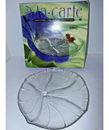 BRAND NEW Libbey a la carte Glass Divided Platter Morning Glory in Origi... - €33,56 EUR