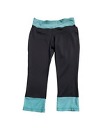 Ideology Colorblocked Performance Capri Leggings Turqoise Blue Small - $20.70