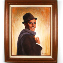 Untitled (Portrait of Frank Sinatra) By Anthony Sidoni 2003 Signed Oil on Canvas - £8,681.59 GBP