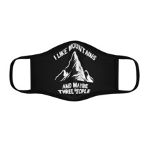 Personalized Face Mask | Mountain Lover | I Like Mountains and Maybe Thr... - £13.79 GBP