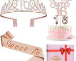 Sweet 16 Birthday Decorations for Girls Including Sweet 16 Cake Toppers,... - $23.85