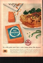 1957 MISS WISCONSIN CHEESE- OMELET- PEPPERS- FOOD- BREAKFAST- DAIRY- VIN... - $21.21