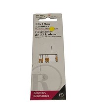 ARCHER RadioShack 33K OHM RESISTORS 271-1341 5% 1/4 WATT Radio Shack 5pc... - £1.27 GBP