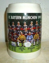 1997/8 Season FC Bayern Munich Soccer Club German Beer Stein - £9.88 GBP