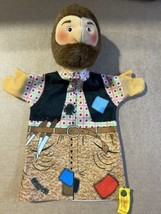Rare steiff hand puppet Man w Beard cook w knives - £20.46 GBP