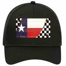Texas Racing Flag Novelty Black Mesh License Plate Hat Tag - £23.17 GBP