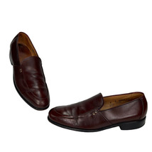 Allen Edmonds St Tropez Sz 8 Burgundy Leather Slip On Loafers Shoes Made in USA - £29.04 GBP