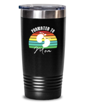 Mom Tumbler Promoted To Mom Black-T-20oz  - £24.08 GBP