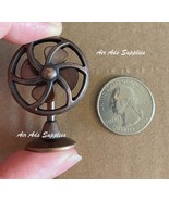 1/12 Scale Dollhouse miniatures dummy bracket fan brown desk fan - £6.71 GBP