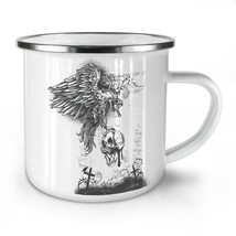 Eagle Skull Death Horror NEW Enamel Tea Mug 10 oz | Wellcoda - £20.25 GBP