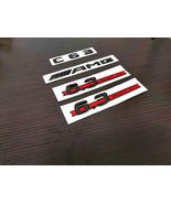 Gloss Black Red C63 AMG 6.3 AMG Emblem Badge For W204 507 - $414.97 MXN