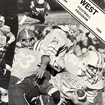 Davenport Iowa West Football Program 1984 Magazine High School Football IA - $15.95
