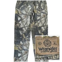 Vintage Wrangler Double Knee Faded Camo Jeans Men’s Sz 32x34 See Description - £27.99 GBP