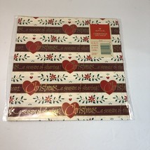 Vintage Hallmark Christmas Wrapping Paper 2 Sheets A Season of Sharing H... - £7.90 GBP