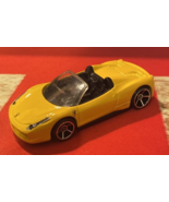 2012 Mattel Hot Wheels  Ferrari 458 Spider Yellow - £7.87 GBP