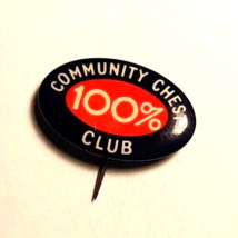 Community Chest Club 100% Vintage Pin Antique Vintage Collectible - £11.03 GBP