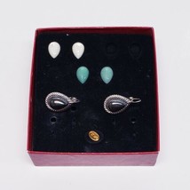 KJL Kenneth Jay Lane Vintage Interchangeable Tear Drop Lever Back Earrings - $18.90