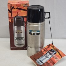 Vintage Thermos King-Seeley Stainless Steel Model 2264S  Stopper 1 Pint Size - £17.38 GBP