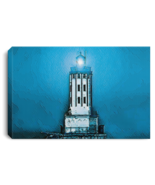 Canvas Print &quot;Angels Gate Lighthouse&quot; (Dark theme) - $39.59