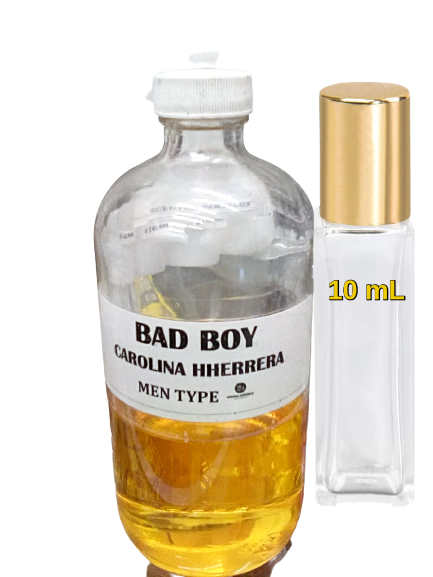BAD BOY CAROLINA HERRERA-TYPE FRESH SCENT BODY OIL FOR MEN 1 OZ X 3  PACK - $23.00 - $28.00