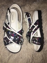 Topshop FAST Crossover Embellished Flats MULTI COL SZ US 7.5 NEW - $26.55