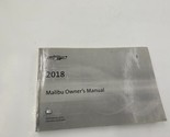 2018 Chevy Malibu Owners Manual Handbook OEM I03B34045 - $40.49