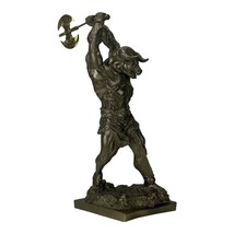 Minotaur Warrior With The Minoan Double Edge Axe Greek Monster Statue Sculpture - £59.90 GBP