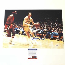 Jerry West signed 12x18 photo PSA/DNA Los Angeles Lakers Autographed - £196.17 GBP