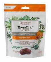Quantum Health TheraZinc Blood Orange Lozenges, Immune Support in Tasty USDA ... - $8.63