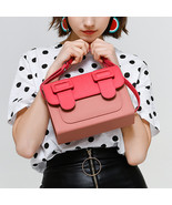 Merimies Mix Passion Crossbody Bag PU Medium Size Handbag Pink &amp; Pale Pink - $953.53 MXN