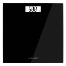 Black Nutri Fit Digital Bathroom Scale Body Weight Scales 400 Lb Ultra S... - £27.48 GBP