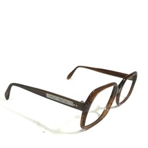 Vintage Buffalo Horn Eyeglasses Frames Brown Square Thick Full Rim 53-18-130 - £220.40 GBP