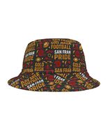 San Francisco 49ers Inspired Sports Bucket Hat, Go Team Hat for Sports F... - $25.99