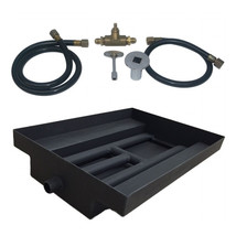 Tretco 27 in. 14GA Powder Coated Burner Island Kit Natural Gas - £334.09 GBP