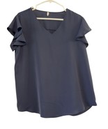 Taohuadao Women&#39;s Navy Blouse, Size Large - $13.73 CAD