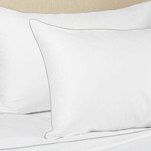 ️ Frette Post Modern King Pillow Case New Set Of 2 WHITE/GREY - £74.23 GBP