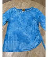 Medium Ruby Rd Side Runched 3/4 Sleeve Length Top - $17.62 CAD