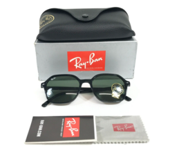 Ray-Ban Sunglasses RB2194 JOHN 901/31 Black Hexagon Green Glass Lenses 5... - £88.99 GBP
