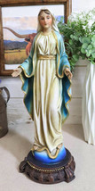 Virgin Mother Mary Madonna Our Lady of Grace Trampling On Serpent Figurine - £25.06 GBP