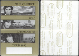 The Church OTTO Cloth Backstage Pass from the 1990 Gold Afternoon Fix Tour - £5.43 GBP