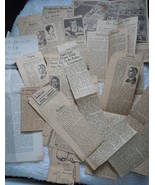 Vintage 22 Assorted Newspaper Clippings 1930s-80s - $3.99