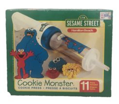 Sesame Street Cookie Monster Cookie Press Hamilton Beach Motorized Vintage 1998 - $23.75