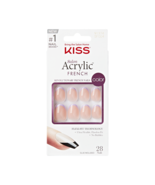 KISS SALON ACRYLIC FRENCH SHORT NAILS COLOR (28 NAILS / GLUE INCLUDED) #... - $186.21 MXN