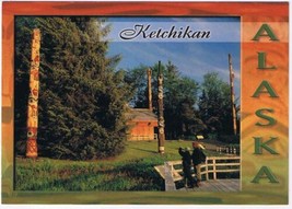Alaska Postcard Ketchikan Totem Bight State Park - £3.10 GBP