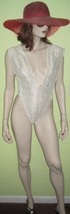 Vintage WOMEN&#39;S Ladies Sexy White Lace Teddy Size Medium - £15.80 GBP
